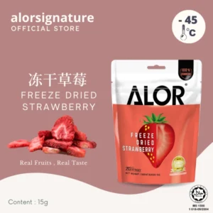 ALOR Mini Pack of Nutritious Freeze-Dried Fruits Strawberry (15 g)