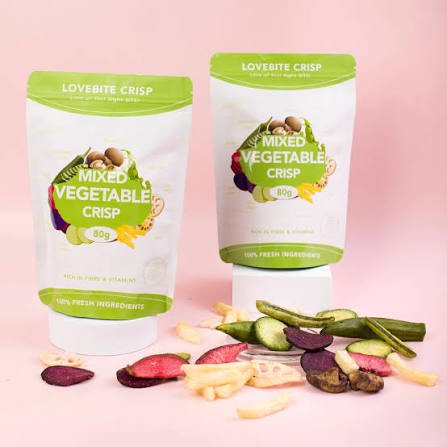 VEGETABLE Lovebite Mixed Vegetable Crisp 80g